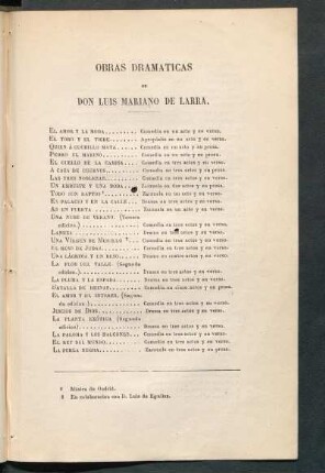 Obras dramáticas de Don Luis Mariano de Larra