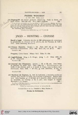 Jagd / Hunting / Chasse (Nr. 420-425)