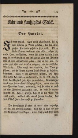 Acht und funfzigstes Stück