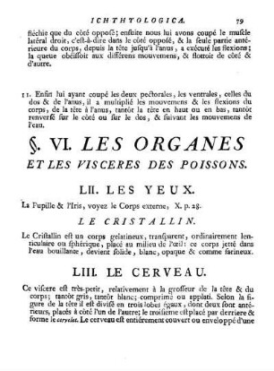 VI. Les Organes et les Visceres des Poissons