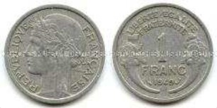 Frankreich, 1 Franc