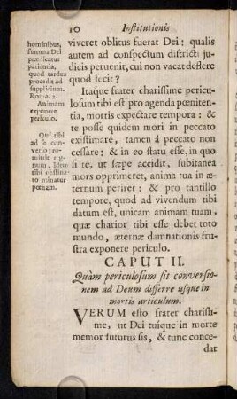 10-19, Caput II