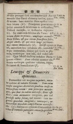 Leucippi & Democriti opiniones. - Principia Cartessi.