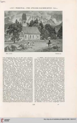 Personal- u. Atelier-Nachrichten - Denkmäler - Die Thoma-Ausstellung in Frankfurt - Vermischte Nachrichten - Vom Kunstmarkt