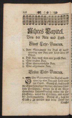 Achtes Capitel. Von der Reu und Leyd