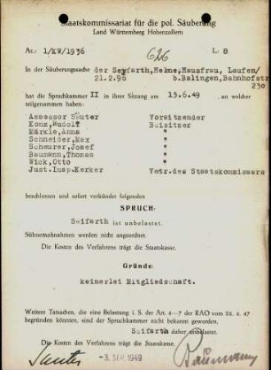 Seyfarth, Helene