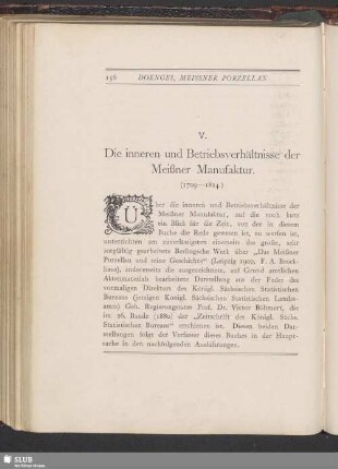 V. Die inneren Betriebsverhältnisse der Meißner Manufaktur (1709-1814)