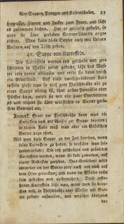 42. Suppe von Kartoffeln
