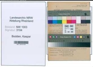 Entnazifizierung Kaspar Bodden , geb. 21.02.1906 (Kassenbote)