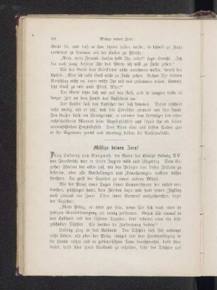 Mäßige deinen Zorn!