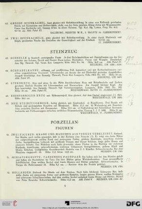 Steinzeug (Nr. 65-69)