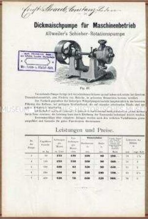 Maischpumpe für Maschinenbetrieb