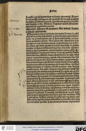 Queritur utrum tamen quattuor sint verborum forme a Donato enumerate.