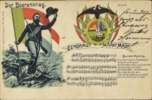 Der Boerenkrieg. Eendragt Maakt Magt. Buren-Hymne.