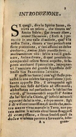 Pratica divota Per Li Dieci Venerdi' E per la Novena Die S. Francesco Saverio Della Compagnie di Gesù Appostolo dell' Indie