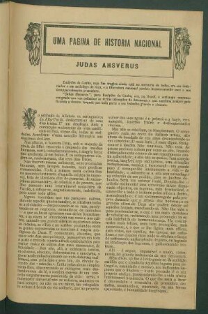 Uma página de história nacional : Judas Ahsverus