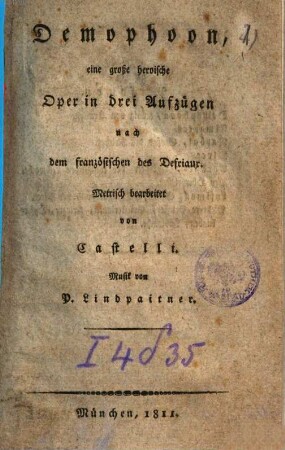Gesänge der Oper Der Freyschütz