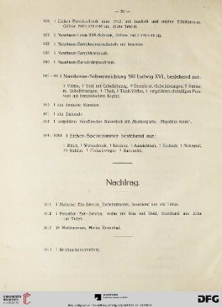 Nachtrag (Nr. 1011-1014)