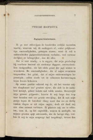 Tweede Hoofdstuk. Jagtgeschiedenissen.
