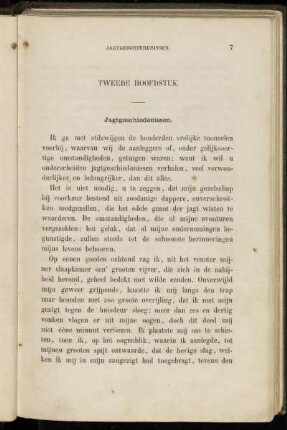 Tweede Hoofdstuk. Jagtgeschiedenissen.