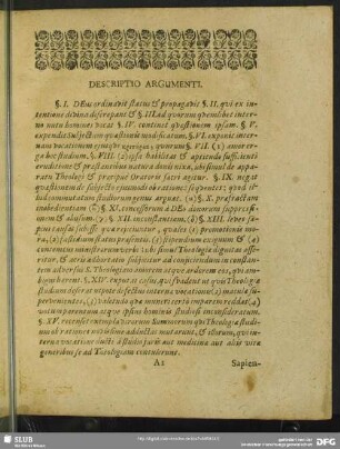 Descriptio Argumenti