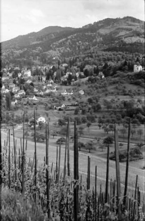 Oberweiler: Blick auf Badenweiler vom Weinberg (Römerberg)
