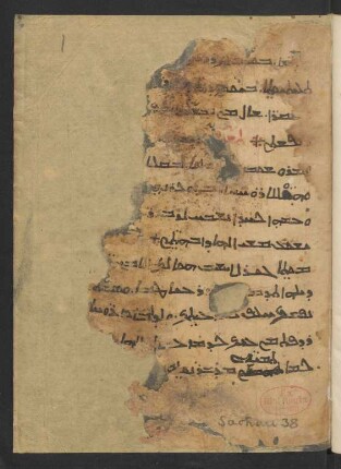 Sammlung Syrischer Gesänge : Oktober [Fragment]