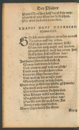 Psalmus LXI. - Psalmus LXX.