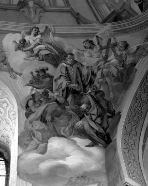 Apotheose des Benediktinerordens — Bekehrung der Heiden (Amerika)