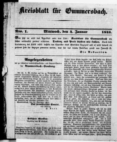 Titelseite einer Zeitung