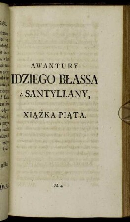 Xiążka Piąta.