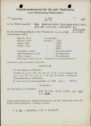 Schoenwald, Max