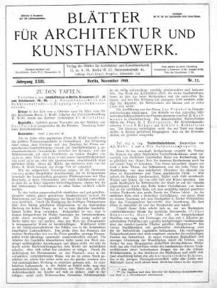 Nr. 11, November 1910