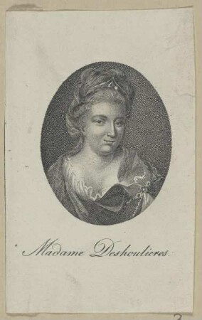 Bildnis der Antoinette Deshoulières