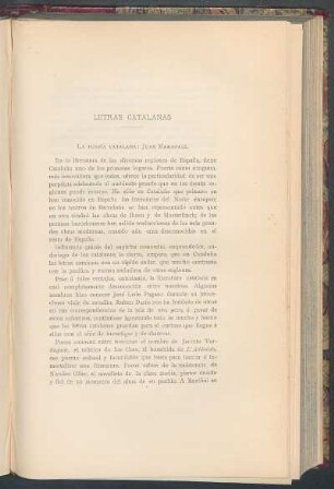 Letras catalanas : La poesía catalana: Juan Maragall