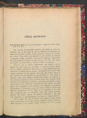 Letras americanas