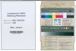 Entnazifizierung Johann Bein , geb. 26.02.1907 (Lehrer)