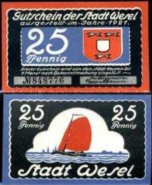 Wesel 25 Pfennig
