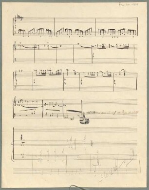 Symphonies, A, pf, Arr. Sketches. Fragments - BSB Mus.ms. 13249 : [without title]