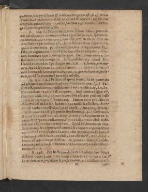 [Bogen M4, N2 aus: Exercitatio Physica De Causis Et Modo, Generationis Animalium .]