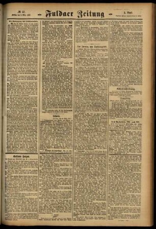 Zweite Ausgabe vom Freitag, den 09. März 1917.