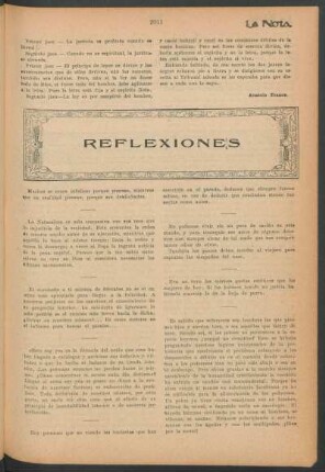 Reflexiones