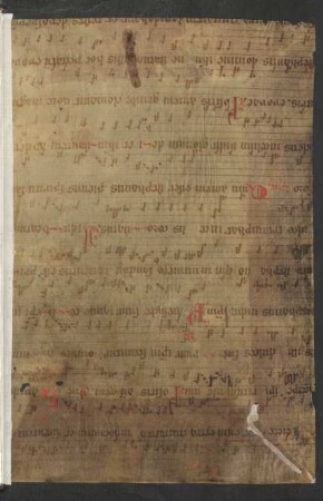 Fragment (14. Jh.): Antiphonale officii (pars hiemalis, Auszug, ehem. Spiegelbl.)