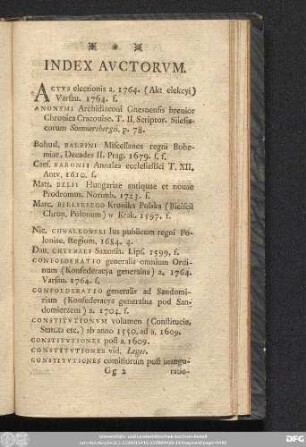 Index Auctorum.