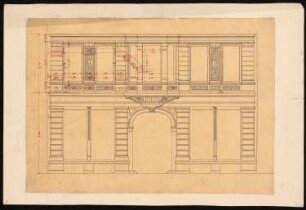 Wohnhäuser Ritterstraße 61-65, Berlin-Kreuzberg: Wohnhaus Knoblauch Nr. 64: Teilansicht