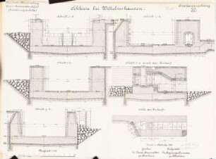 Schleuse, Wilhelmshausen: Schnitte 1:100
