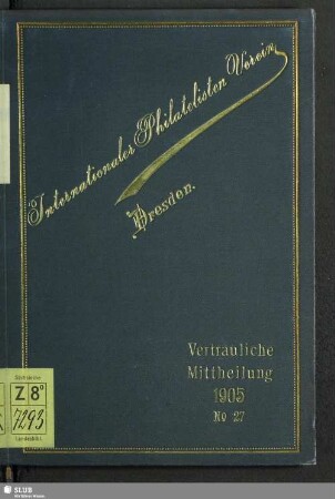 27.1905: Vertrauliche Mitteilung