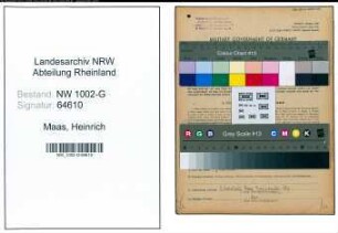 Entnazifizierung Heinrich Maas, geb. 05.02.1895 (Gastwirt)