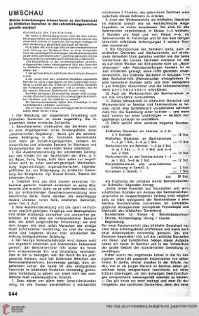 Umschau / Sprechsaal / Buchbesprechungen