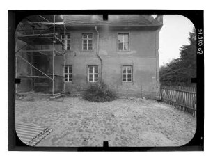 Wiesenburg/Mark, Schloßstraße 1. Rathaus. Seitenfront (teilweise eingrüstet)